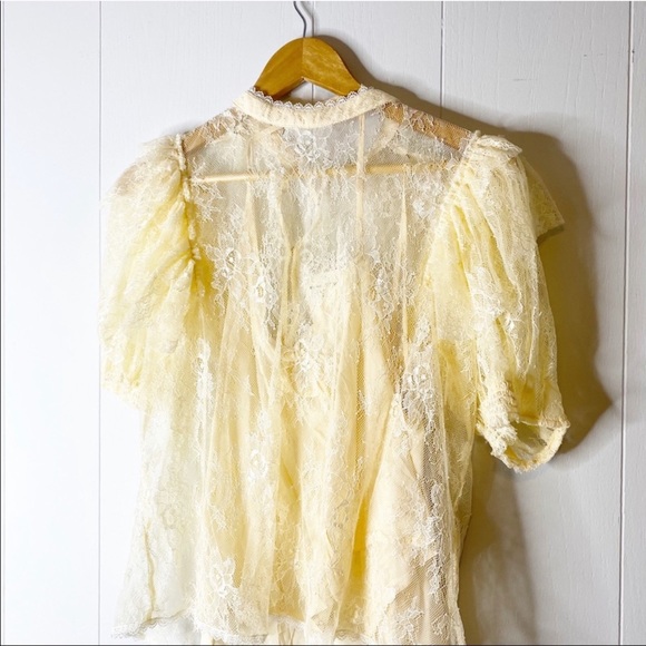 Free People | Secret Admirer Lace Top Blouse new - Picture 7 of 7